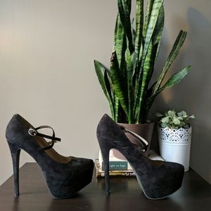 Justfab super high suede heels